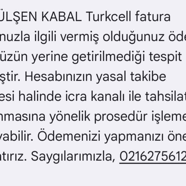 Yanlış Kişiye Gönderilen Borç Bilgisi Hakkında Şikayet