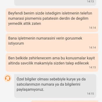 Siparişimde Tazelik Ve Lezzet Sorunu, Trendyol Destek Süreci Yetersiz