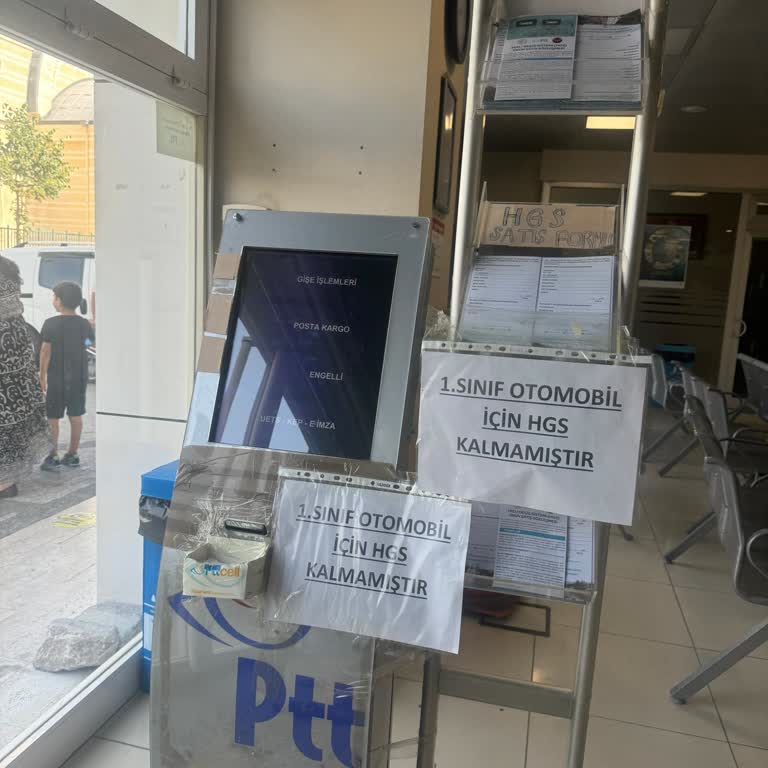Sancaktepe PTT'de HGS Stok Sorunu Ve Mağduriyet
