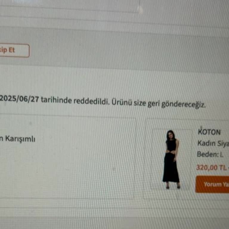 Yanlış İade Kodu Nedeniyle Ürünlerin Teslim Edilmemesi Ve Müşteri Hizmetlerinden Sonuç Alınamaması