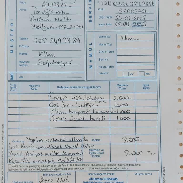 DemirDöküm Klima Tamiri Sonrası Tekrar Arıza Ve Yüksek Ücret Mağduriyeti