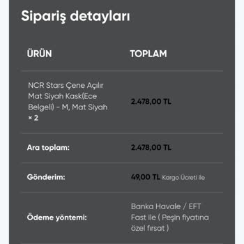 Orion Tuning'den Aldığım Kasklar Elime Ulaşmadı, İletişim Sağlanamıyor