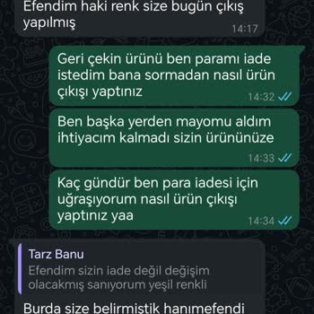 Yanlış Ürün Gönderimi ve Olumsuz Müşteri Deneyimi