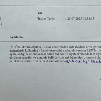 Philips TV'de Artan Işık Hüzmeleri Ve Çözüm Eksikliği Nedeniyle Mağduriyet