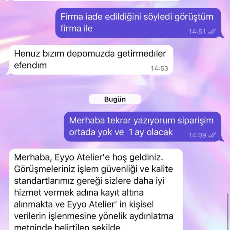 Yanlış Teslimat Ve İade Sürecinde Mağduriyet: Eyyo'dan Geri Dönüş Alamıyorum