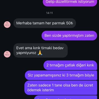 Hatalı Protez Tırnak İşlemi Sonrası İlgisiz Ve Saygısız Müşteri Yaklaşımı