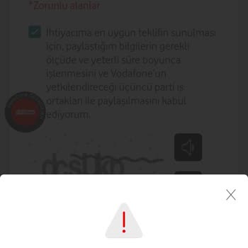 Vodafone FreeZone Kayıt Sorunu Ve Sürekli Hata Mesajları