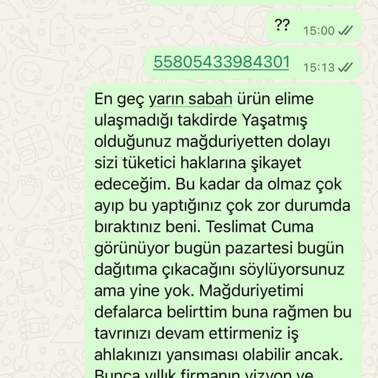 Teslimat Sürekli Erteleniyor Müşteri Hizmetleri Çözüm Sunmuyor