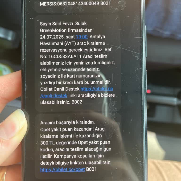 Greenmotion Antalya Rezervasyonunda Findeks Gerekçesiyle Araç Teslim Edilmedi, Mağduriyet Yaşadık