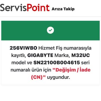 Arızalı Monitör İçin Haksız İade Teklifi Ve Uzayan Çözüm Süreci