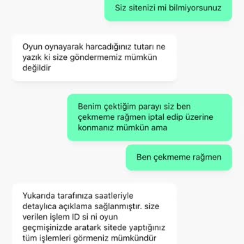 Kazandığım Paranın Sistemsel Olarak İptal Edilmesi Ve Ödenmemesi
