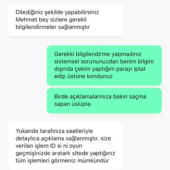 Kazandığım Paranın Sistemsel Olarak İptal Edilmesi Ve Ödenmemesi