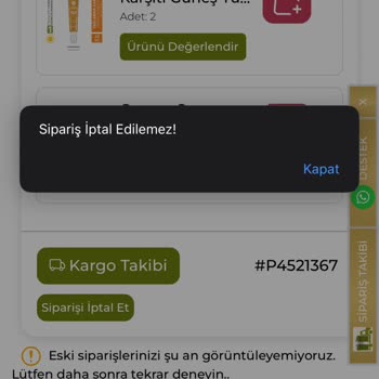 Geciken Sipariş Ve Yetersiz Müşteri Hizmeti Mağduriyeti