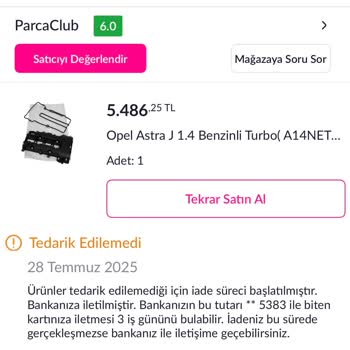 Sipariş Sonrası Fiyat Artışı Nedeniyle Ürün Teslim Edilmedi Ve Mağduriyet Oluştu
