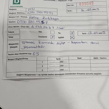 Deichmann Valizimdeki Tutamaç Sorunu İçin İade Talebim Oyalandı