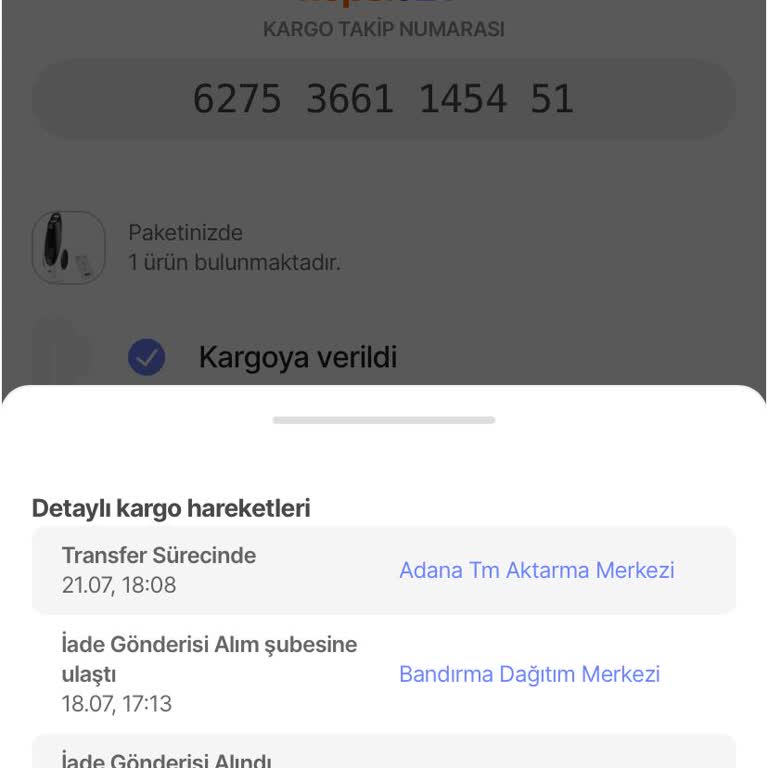 Kargo Teslimatında Gecikme Ve Ürün İadesinde Sorun