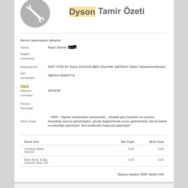 Aldığım İki Dyson Süpürgede Aynı Kronik Arıza Ve Yetersiz Servis Süreci