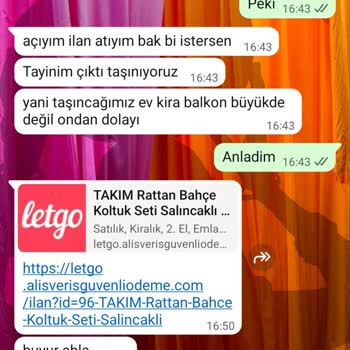Letgo Üzerinden Alınan Ürünün Teslim Edilmemesi Ve Para Kaybı