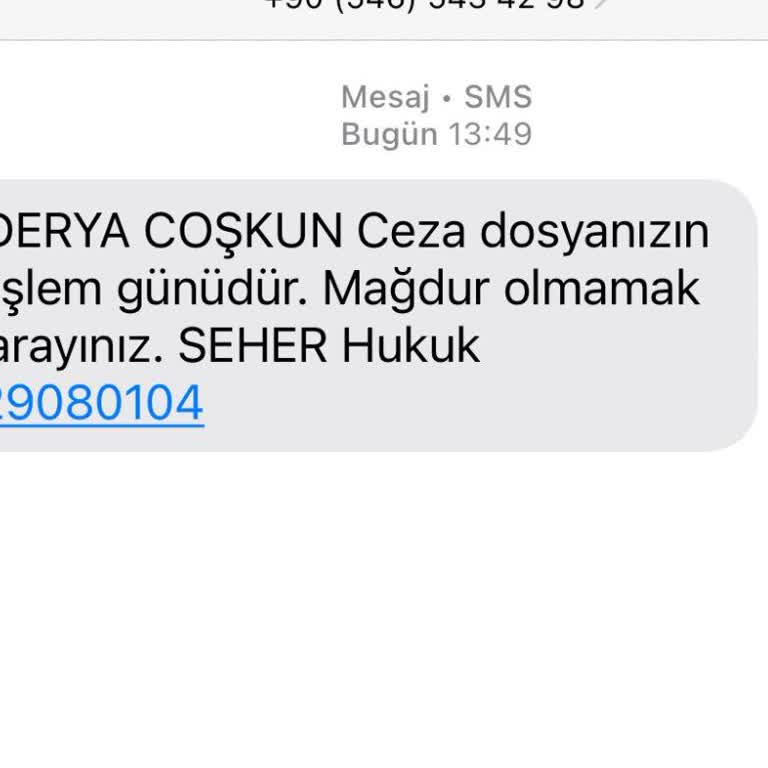Asılsız Hukuk Mesajıyla Haksız Yere Rahatsız Edildim
