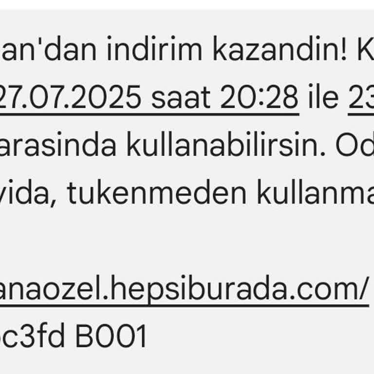 Kazandığım İndirim Kuponunu Kullanamadım