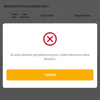 Sky Limit Özelliği Sürekli Hata Veriyor, Sorunum Çözülmüyor