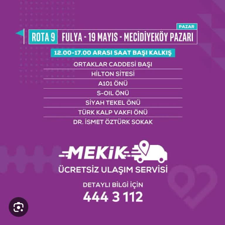 Mekik Servislerinin Azaltılması Nedeniyle Yaşanan Ulaşım Sorunları Hakkında Şikayet