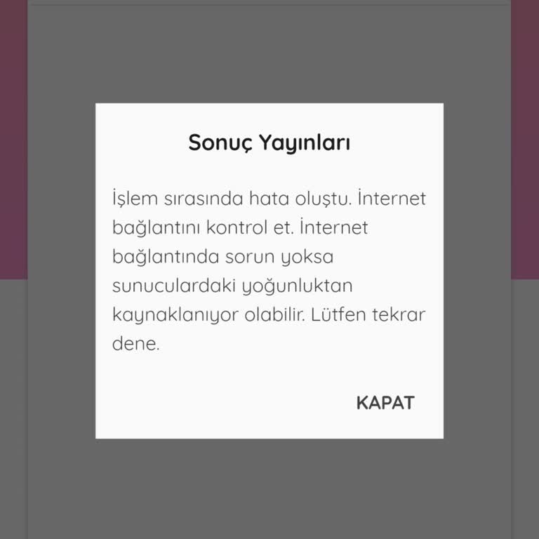 Uygulama Bağlantı Hatası Nedeniyle Video Çözümlerine Erişemiyorum