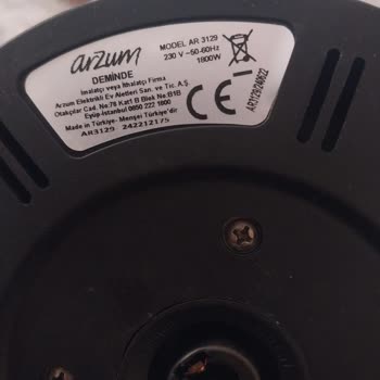 Arzum Demlikte Üretim Hatası Ve Yetersiz Servis Deneyimi