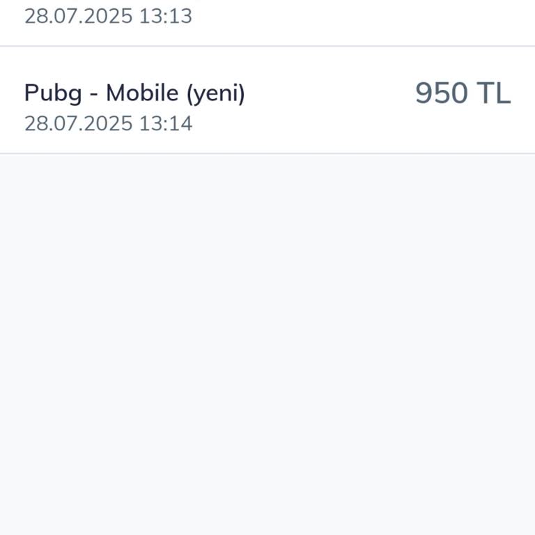 Bilgim Dışında Yapılan PUBG Mobile Satın Alımlarının Faturama Yansıtılması