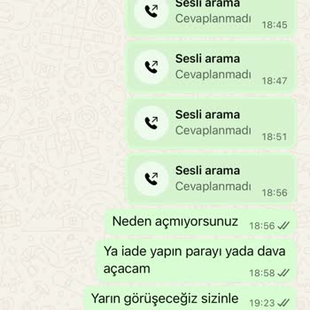 Sipariş Sonrası Engellendim, Para İadesi Yapılmadı