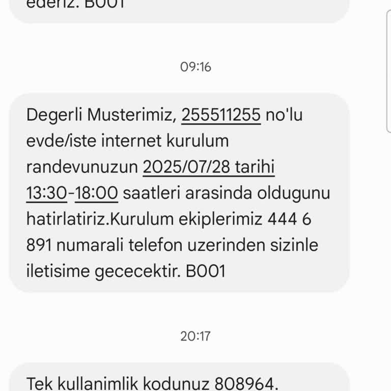 Defalarca Randevu Alınmasına Rağmen İnternet Kurulumu Yapılmadı