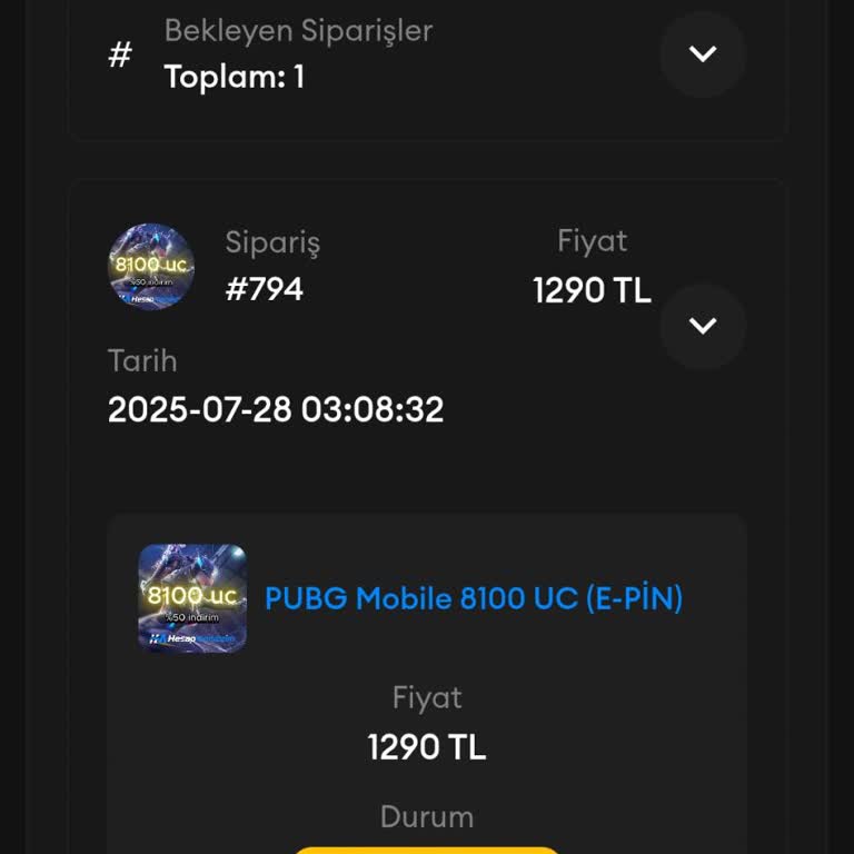 Hesapmerkezim.com Satın Aldığım E-pin Hesabıma Ulaşmadı Yardım Bekliyorum