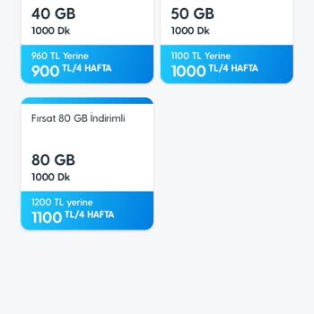 80 GB İnternet Paketi Satın Alma Engeli Ve Tekrarlayan Hata