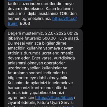 Sistem Hatası Nedeniyle Haksız İnternet Aşım Ücretleri Ve Yetersiz Müşteri Desteği
