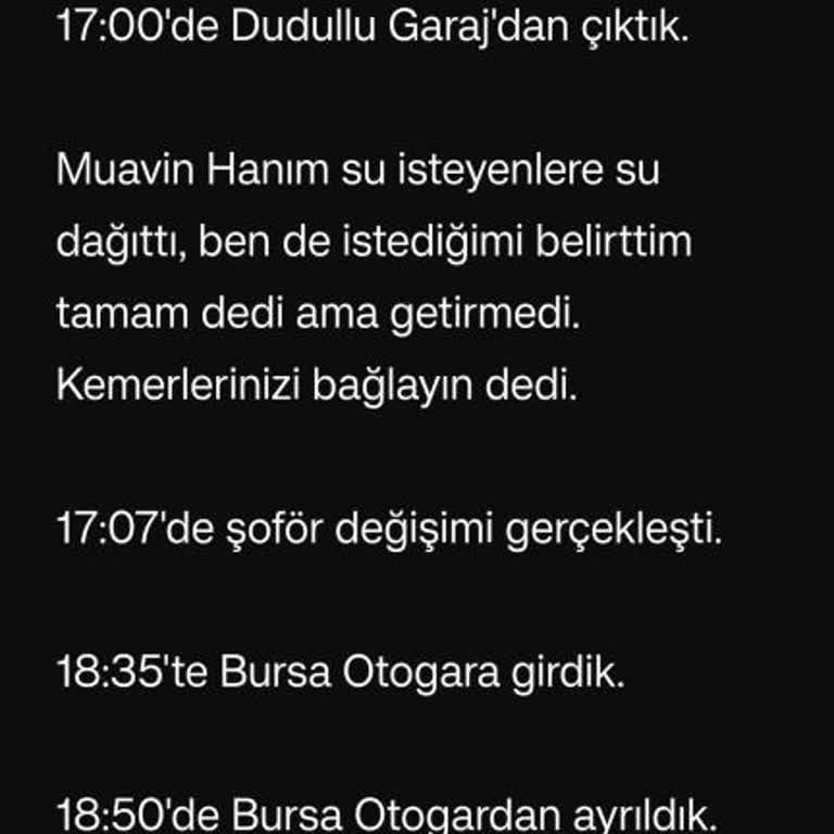 Otobüs Seferinde Gecikme Ve Uzayan Molalar Yolculuğu Zorlaştırdı