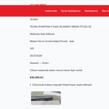 Katlanabilir Telefon Menteşe Arızası Ve Garanti Mağduriyeti