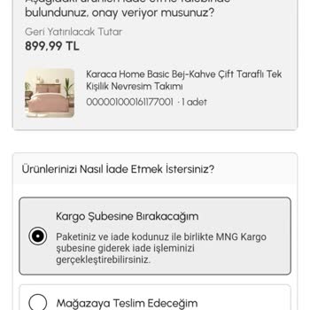 Kendi Ürününü İade Almayan Karaca Home Müşterisini Mağdur Ediyor