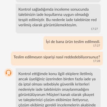 Siparişim Teslim Edilmedi Param İade Edilmiyor Trendyol GO Çözüm Sunmuyor
