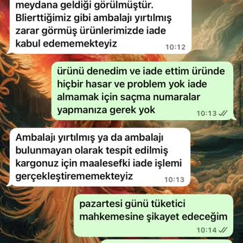 İade Sürecinde Yaşadığım Mağduriyet Ve Geri Ödenmeyen Ücret