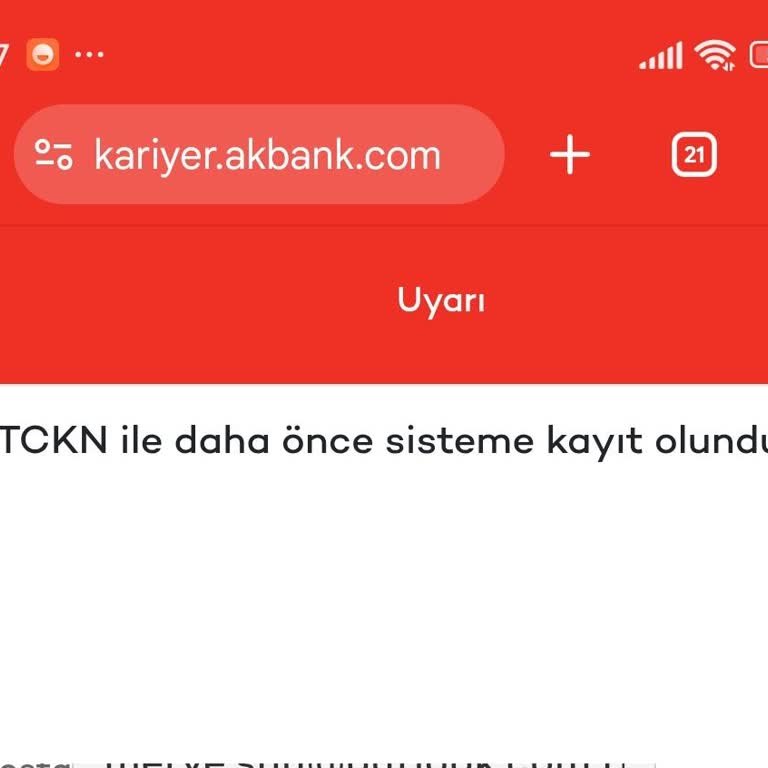 Akbank Kariyer Hesabında Eski Mail Adresimi Güncelleyemiyorum Yeni Hesap Açamıyorum