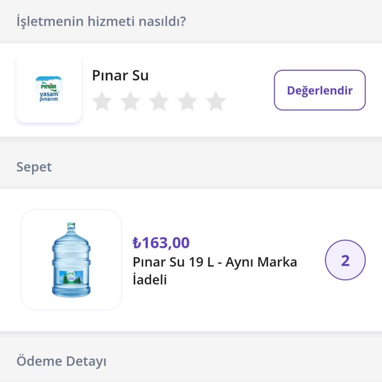 Getir Su Siparişim Teslim Edilmeden Teslim Edildi Gösterildi, Para İadesi Yapılmadı