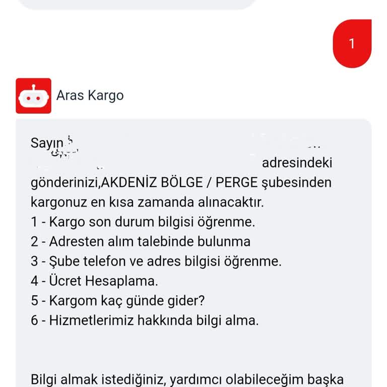 Aras Kargo Kurye Çağır Butonuna Rağmen İade İçin Kargo Gelmiyor