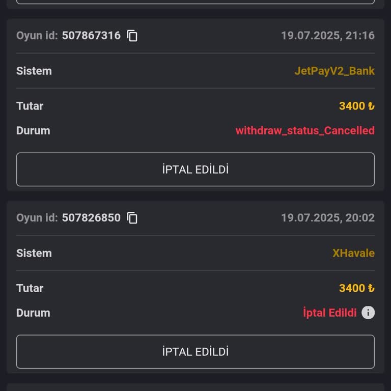Bakiyem Silindi Ve Ödeme Yapılmadı