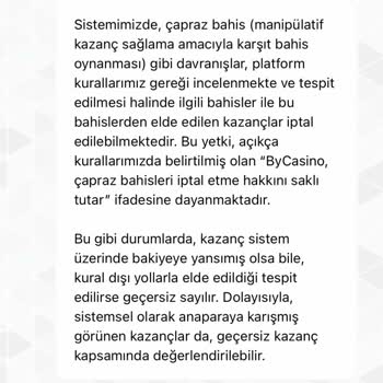 Bycasino Hesabımdaki Paranın Haksız Yere Bloke Edilmesi Ve Ödeme Yapılmaması