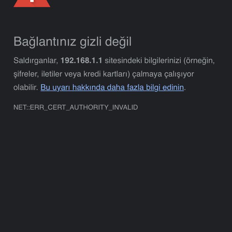 Modem Arayüzüne Erişimde Gizlilik Uyarısı Ve Ücret Talebi Mağduriyeti