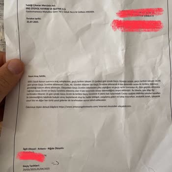 Geçiş İhlali Bilgilendirmesi Yapılmadan Yüksek Ceza Talebi