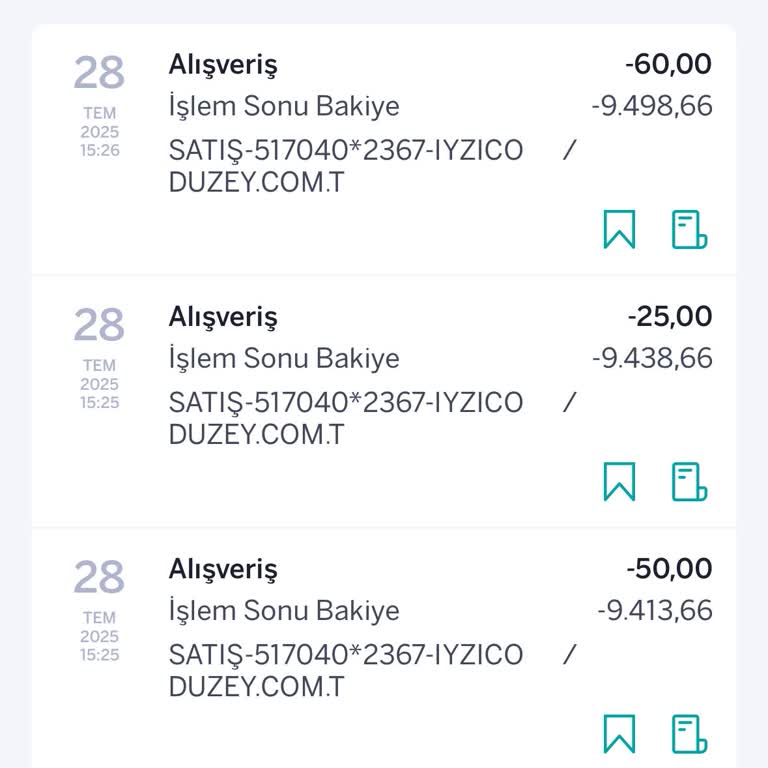 Düzey Tüketim Malları Bilgim Ve Onayım Olmadan Kredi Kartımdan Para Çekilmesi