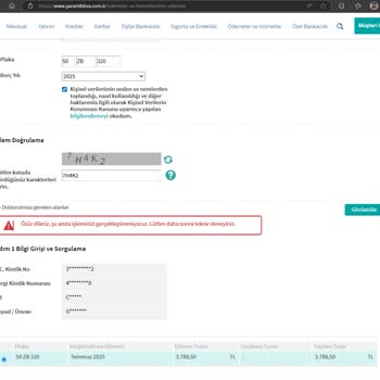 Garanti Bankası Bonus Kartla MTV Ödemesi Yapılamadı, Kampanya Mağduriyeti Yaşadım