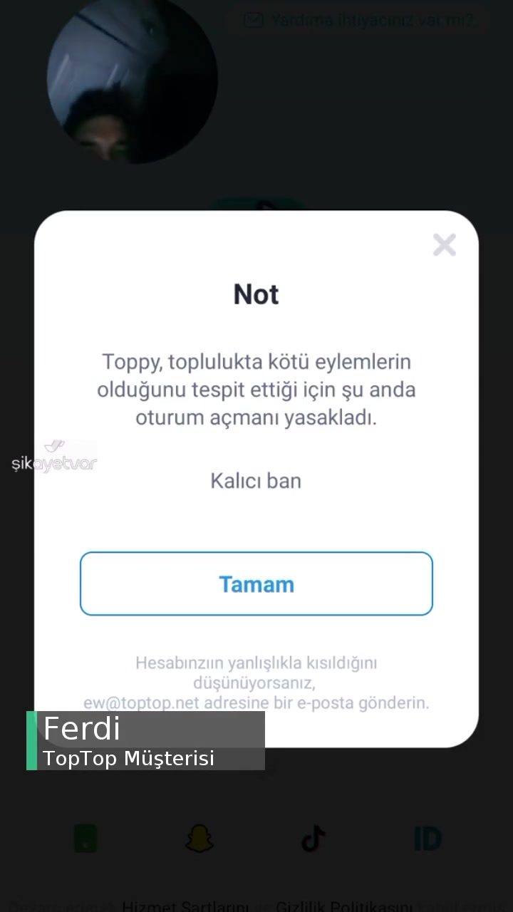 Toptop Geçici Olarak Banladım videonun kapak resmi