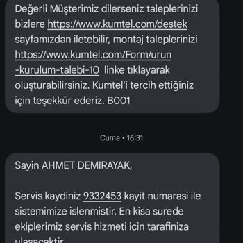 Kumtel Ankastre Fırın Arızası Ve Servis Hizmetlerinde Yaşanan Sorunlar